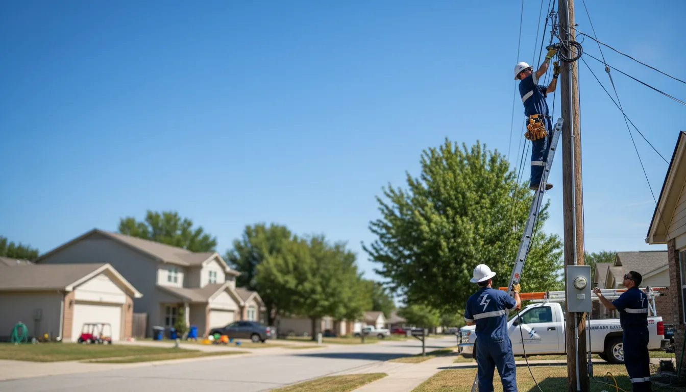 Residential electrician providing installation services in Nobleton, FL